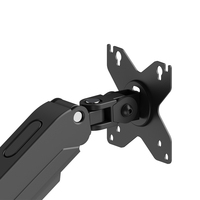 Support de support de moniteur à ressort à gaz de fabricant d'usine pour support de bureau d'ordinateur 17-32 pouces Max 9kg avec support de support d'écran USB
