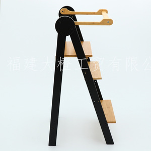 Wooden Toddler Step <b>Stool</b> Foldable Learning Tower Kitchen <b>Bathroom</b> Countertop Accessory <b>For</b> Children 12 Months And Above - Product Image 4