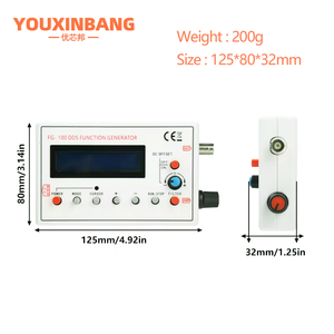 FG-100 DDS chức năng tín hiệu máy phát tần số truy cập 1Hz-500Khz mô-đun nguồn tín hiệu Sin + Tam giác vuông + dạng sóng răng cưa - Product Image 2