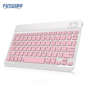 Clavier sans fil Bluetooth portable et fin en ABS, 78 touches, disposition QWERTY, pour systèmes Android / Windows / iOS - Product Image 1