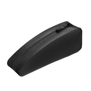 Sacoche de guidon de vélo GIYO tendance, imperméable, grande capacité, légère (117g), noire, en nylon 600D, double face, pour cadre avant - Product Image 1