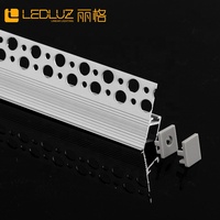 Profilé LED en aluminium encastré sans cadre pour éclairage linéaire architectural commercial dans les plafonds en cloisons sèches