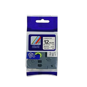 Cinta adhesiva para impresora de laminación <span class=keywords><strong>Tz231</strong></span>, 12mm, negro sobre blanco, etiqueta de cinta para impresora - Product Image 1