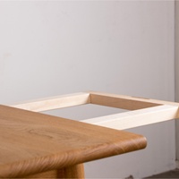 Meubles de style farmhouse, table à manger extensible en bois massif de style danois