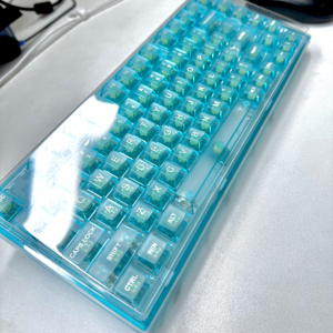 Teclado mecánico personalizado totalmente transparente XINMENG <span class=keywords><strong>X75</strong></span> con efectos de iluminación RGB, teclado con interruptores intercambiables en caliente RGB tri-modo - Product Image 2