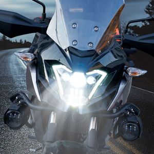 Phares avant LED YONGJIN avec faisceau haut/bas et anneau halo DRL, clignotant jaune pour <span class=keywords><strong>Kawasaki</strong></span> Z650 Versys X300 - Product Image 5
