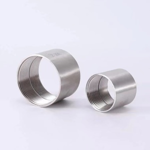 Hàng Có Sẵn Phụ Kiện Đường Ống Có Ren Đầy Đủ 1/2 Inch BSPT Bề Mặt Đánh Bóng SS304 SS316 Ổ Cắm Hai Dải - Product Image 4
