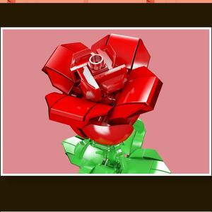Set de Bloques de Construcción de Rosas Flower World 24005, Modelo ABS, Juguete de Bloques de Construcción DIY para Cumpleaños y San Valentín - Product Image 3