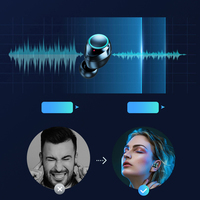 BT TWS Headset nirkabel 9D Stereo, earbud musik dengan peredam bising IPX5 tahan keringat, earphone X10