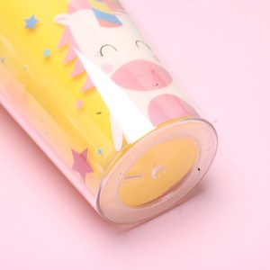 Vaso de Plástico Aislado de 450 ml con Diseño de Unicornio y Tapa de Domo con Pajita para Niños, Bebidas Frías de Verano y Diseño Estampado de Estrellas - Product Image 5