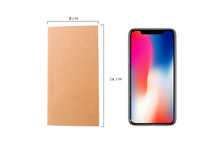 Cahier d'exercices en kraft marron et noir personnalisé de petite taille avec bloc-notes de composition cousu en fil pour les écoliers