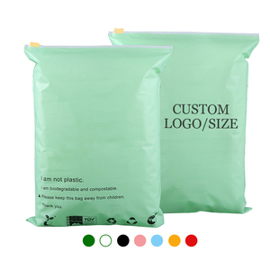 PLA+PBAT Custom Green Frosted Biodegradable Slider Zipper Bags Bikini Swimwear Clothes Plastic Packaging eco friendlZip lock Bag