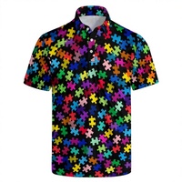 Polo de golf pour homme, vêtements décontractés en gros, sublimation, impression personnalisée du logo, manches courtes, séchage rapide, respirant