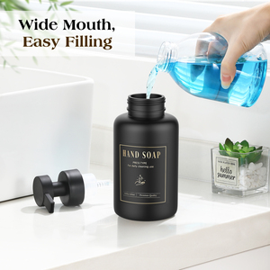 Custom <strong>Glass</strong> Hand <strong>Soap</strong> <strong>Dispenser</strong> Hand Lotion Pump Bottle <strong>Dispensers</strong> <strong>Glass</strong> <strong>Brown</strong> and Black Lotion <strong>Dispenser</strong> - Product Image 5