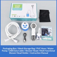 Douche portable super pratique, rechargeable, écologique, en ABS moulé par injection, avec alimentation automatique en eau pour bain extérieur