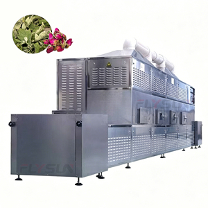 Máquina de Esterilización por Microondas de Acero Inoxidable de Grado Alimenticio para Secar Té de Flores y Materia Prima Herbal de Hojas - Product Image 1