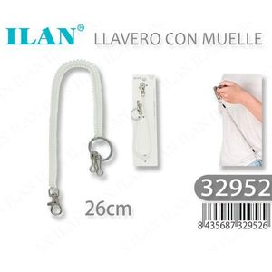 Portachiavi Ilan con Molla e Cordino Trasparente da 26cm - Product Image 3