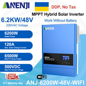Inversor Solar Híbrido Anenji ANJ-6200-48V-WIFI de 6KW, 48V 220/230VAC MPPT, Conexión a Red/Fuera de Red, 50/60Hz - Product Image 2