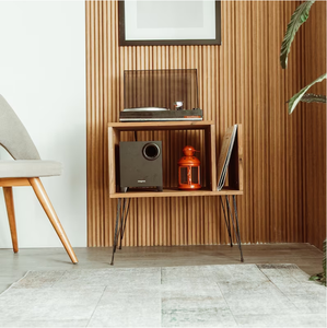 Soporte para <span class=keywords><strong>Tocadiscos</strong></span> Moderno y Personalizable de Alta Calidad con Gabinete de Madera Sólida para Uso en Oficina, Ecológico y que Ahorra Espacio - Product Image 5
