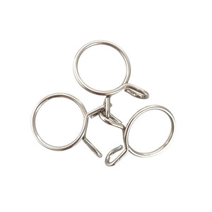 Colliers de serrage réglables en acier Mn65 à double fil, galvanisés, pour tuyaux et flexibles, pinces à ressort en fil métallique - Product Image 1