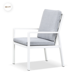 Bhr Patio ăn uống đồ nội thất vườn ăn uống đặt bàn ngoài trời và ghế bên ngoài bữa ăn đặt bàn và ghế đặt nhôm hiện đại - Product Image 4