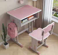Escritorio creativo para niños Juego de mesa y silla de diseño de elevación Espacio de aprendizaje dedicado Mesa de estudio escolar