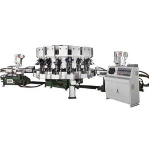 Machine de moulage automatique rotative DIP à trois couleurs pour le collage et l'injection des semelles, 16/18/20 stations, pour baskets de sport et décontractées - Product Image 1