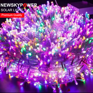 Guirnalda de Luces <span class=keywords><strong>Solares</strong></span> de 400 LED con 8 Modos y Batería de 2400 mAh para Decoración de Jardín, Fiestas y Eventos Especiales - Product Image 3