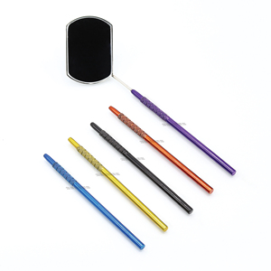 Espejo de extensión de pestañas y cejas de forma cuadrada grande personalizado calidad profesional para una vista perfecta de pestañas postizas al por mayor - Product Image 2
