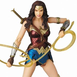 16cm Anime <span class=keywords><strong>Super</strong></span> Wonder Woman 048 figura de acción articulaciones móviles PVC colección modelo de juguete para regalos - Product Image 5