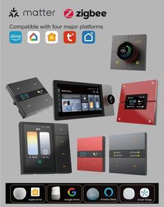 M9 Pro 8-Nút Chuyển Đổi Nhà Thông Minh Nhựa Cảm Ứng Hiển Thị IPS Mờ Cảnh ZigBee 3.0 Tùy Chỉnh Cung Cấp Điện Cho Khách Sạn Nhà - Product Image 2