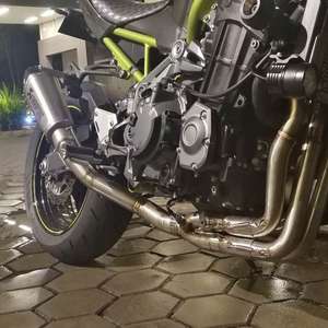 Ligne d'échappement complète avec collecteur avant, silencieux et collecteur avant, modifié, pour <span class=keywords><strong>Kawasaki</strong></span> Z900, (non compatible avec Z900e, z900 A2), 2017, 2018, 2019, <span class=keywords><strong>2020</strong></span> - Product Image 6