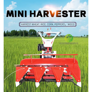 Self-Propelled Mini Reaper Machine for Wheat Sesame Grass Paddy Garlic Farm Water Cooled Diesel Straw <b>Harvester</b> - Product Image 6