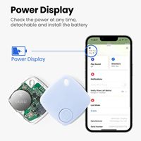 Plastique certifié CE ROHS Localisateur de clés intelligent Portefeuille Suivi des bagages Mini Tracker App Télécommande pour clés Sacs