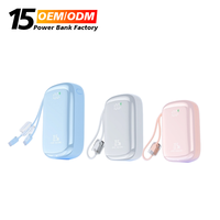 Nouvelle mini batterie externe portable personnalisée avec logo, 20000 mAh, charge rapide 20W, design ultra fin, compatible Japon, Type-C intégré