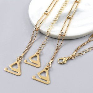 HJR-201时尚双链内衣肩带细链文胸水钻结婚带妇女 - Product Image 5