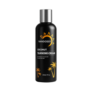 Crème bronzante intense pour le corps, professionnelle, végane, biologique, aux peptides, <span class=keywords><strong>bronzage</strong></span> naturel, huile de coco, vitamine E, pour cabines solaires - Product Image 1