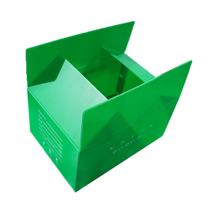可堆叠、可折叠的波纹塑料托盘，用于仓库存储 - Product Image 4