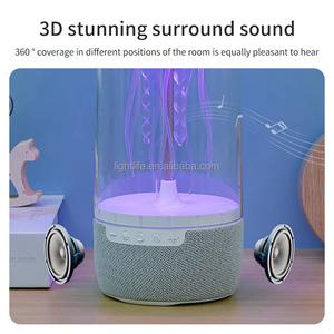 Nổi sứa tâm trạng đèn với BT loa Hifi Stereo 3D Surround Loa Đêm ánh sáng màu sắc thay đổi sứa đèn loa - Product Image 2