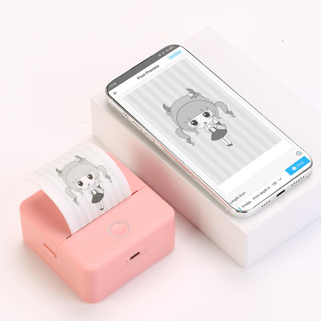 Wireless Thermal Printer Machine Smart Label Maker Portable Mini Thermal Label Sticker Printer for Home Office AI Printer X6
