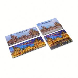 Custom Tourist Souvenir Uzbekistan Samarkand 3D Embossed Pop up Puffy Plastic PVC Promotional <b>Fridge</b> Magnet - Product Image 1