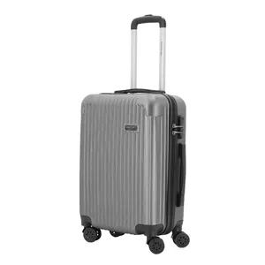 Wholesale aluminum luggage with full aluminum case bags trolley travel ABS suitcase