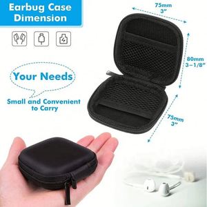 Estuche Rígido Portátil Mini de EVA al por Mayor, Colores Personalizados, Bolsa de Almacenamiento Impermeable para Auriculares con Cable y Cable de Datos - Product Image 5