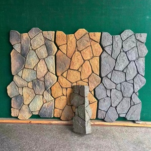 Bordure d'angle moderne en pierre PU, panneau mural texturé 3D, accessoires pour salon, hôtel, finition décorative des bords - Product Image 1