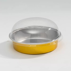 Set di 50 Mini Teglie in Alluminio Beasea con Coperchi, 8 Oz, Nero e Oro, per Torte, Quiche, Usa e Getta, Resistenti al Calore - Product Image 5