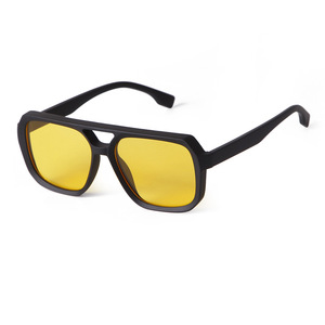 Lunettes de soleil vintage 2026 personnalisées avec logo, monture PC double pont pour hommes et femmes, protection UV400, imprimé léopard, style pilote carré - Product Image 6