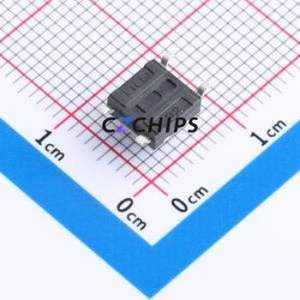 K2-1110SP-C4SC-04 Tactile Switch SMD-4P,6x6mm Switch Single Pole Single Throw Round Button 2.5N Vertical Mount - Product Image 2
