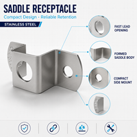 Réceptacle de fixation rapide en acier inoxydable de petite taille 09 avec finition passivée pour quincaillerie de panneau à vis captives