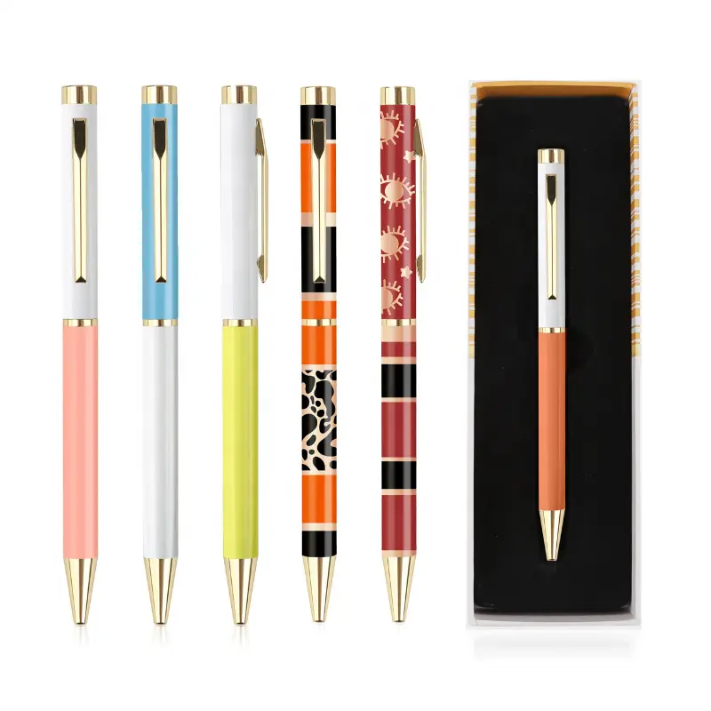 TTX High Quality Promotional Customized Slim Thin Short Metal Executive Ball Pen For Hotel Advertising