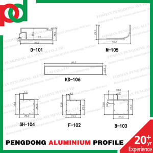 <span class=keywords><strong>Profilé</strong></span> aluminium pour armoire de cuisine, Design moderne - Product Image 4